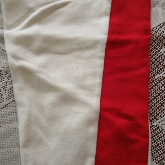 #0130 Boys Makobi Cream, Green and Red Sweat Pants Size Medium - Picture 15 of 16